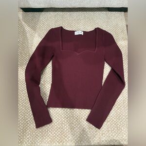 Aritzia sculpt knit top
